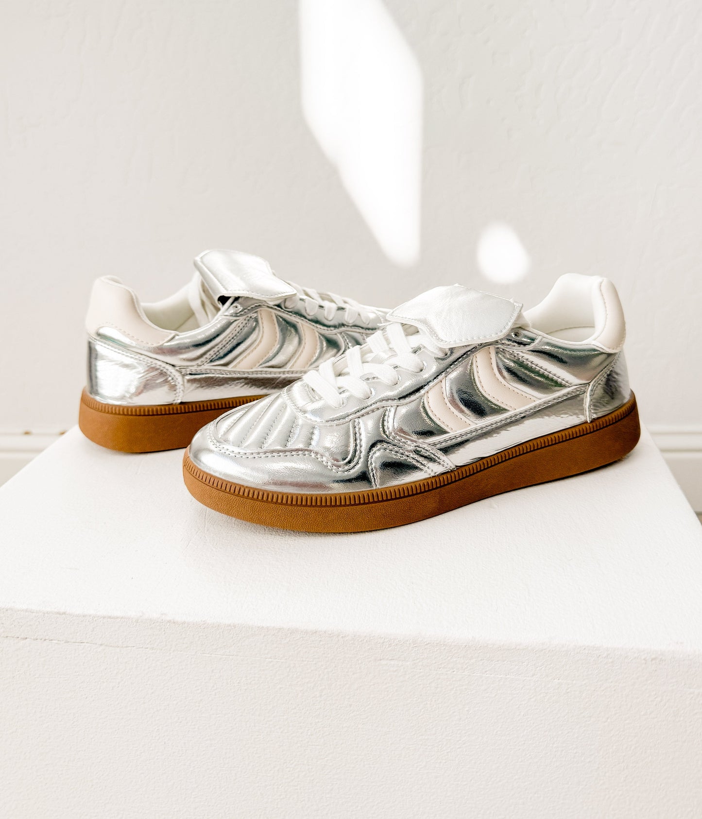 Milan Not Rated Metallic Sneaker in Silver