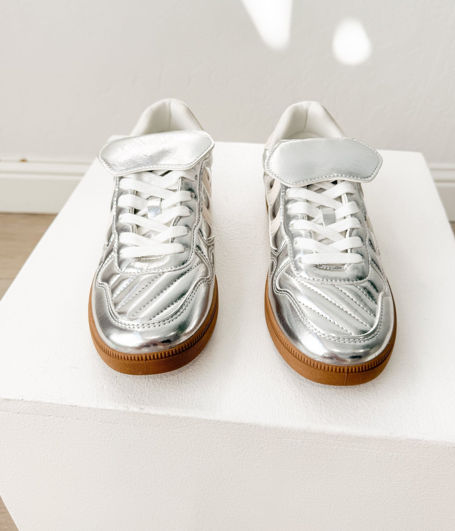 Milan Not Rated Metallic Sneaker in Silver