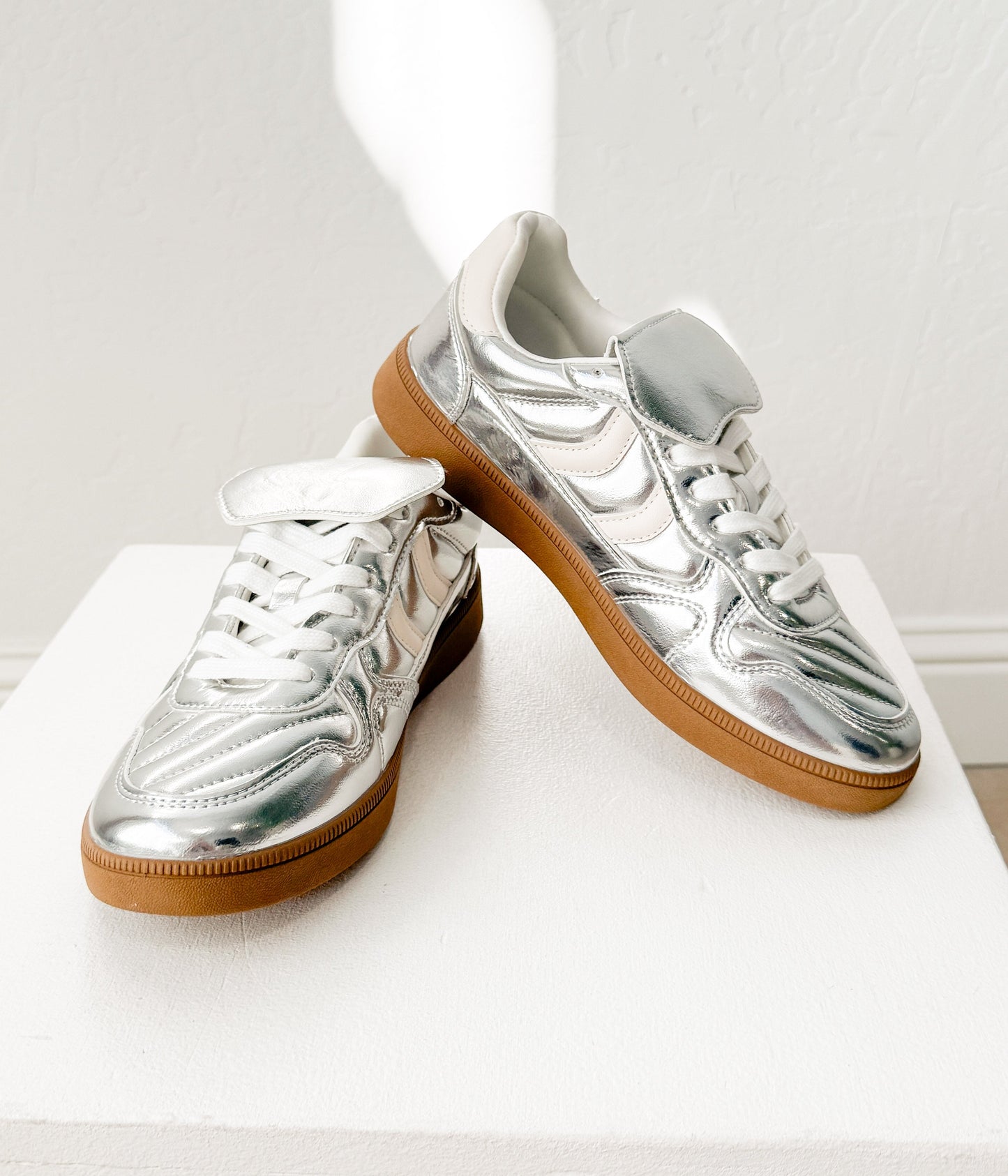 Milan Not Rated Metallic Sneaker in Silver