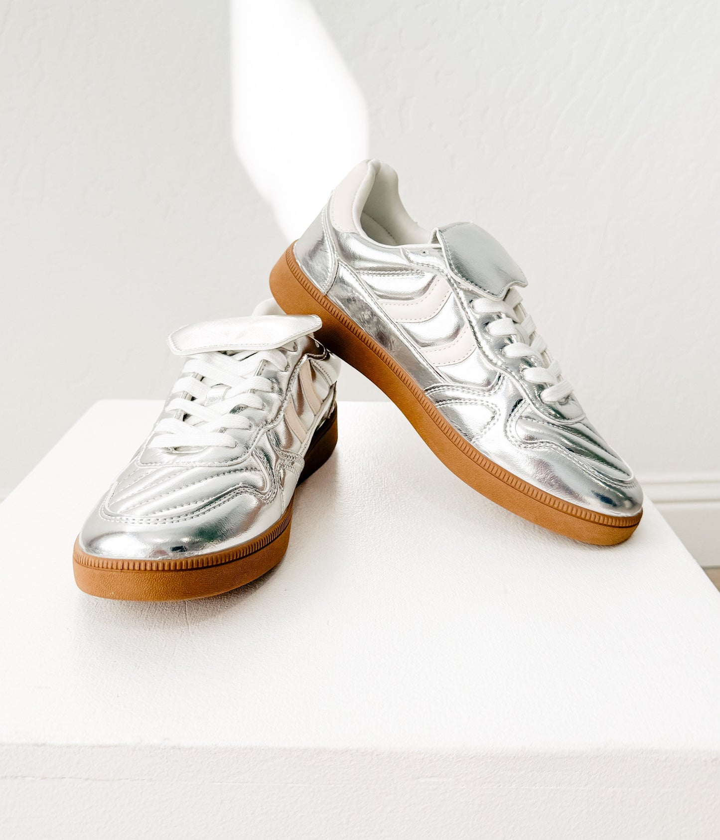 Milan Not Rated Metallic Sneaker in Silver