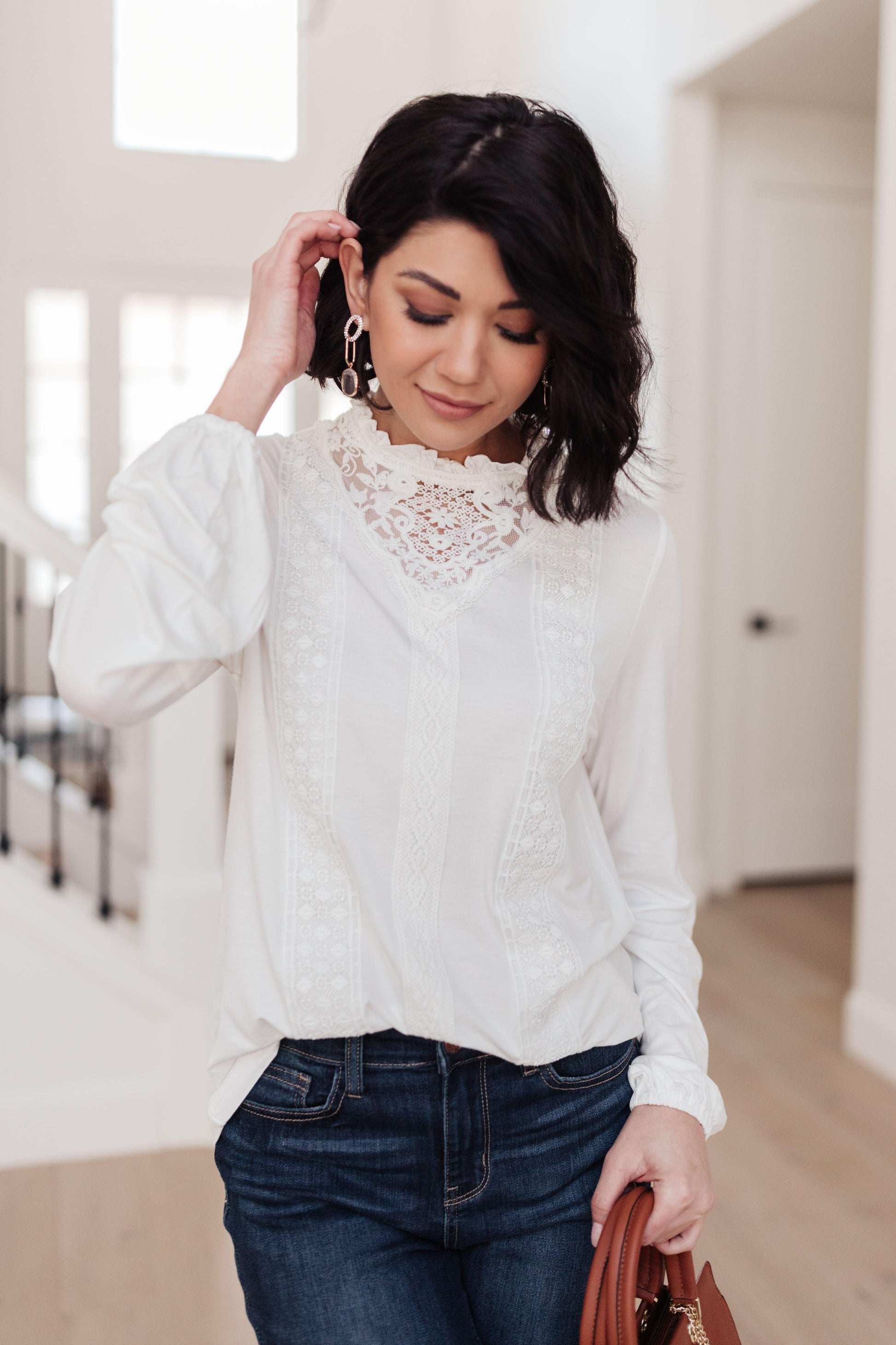 Picture This Top In Off White - The Fiery Jasmine