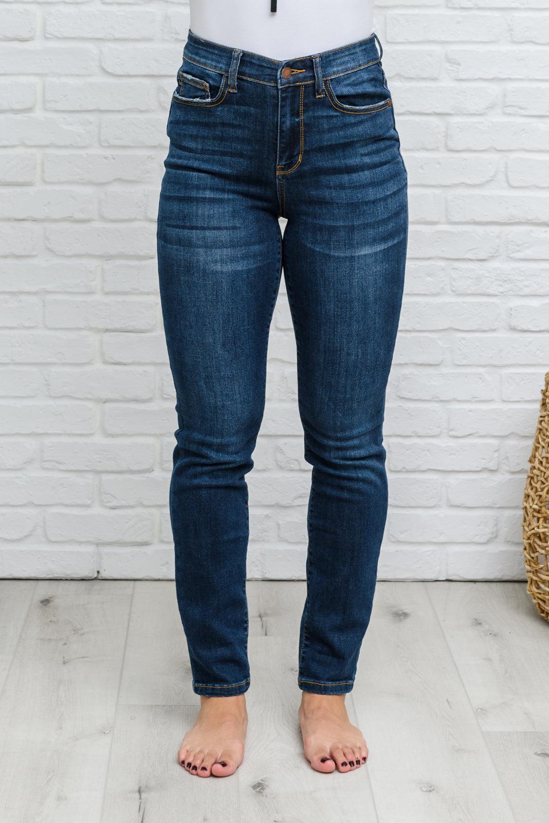 Reba Hi-Rise Clean Relaxed Fit Jeans - The Fiery Jasmine