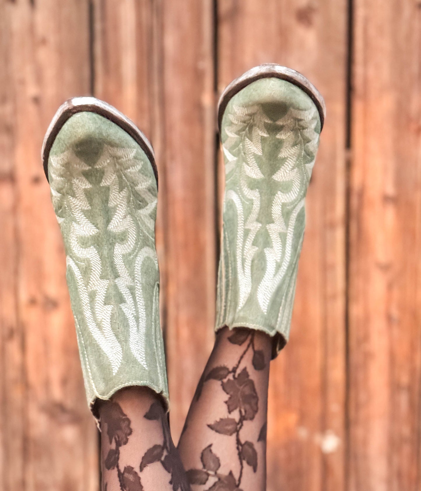 Simone Stitched Ankle Boot in Green