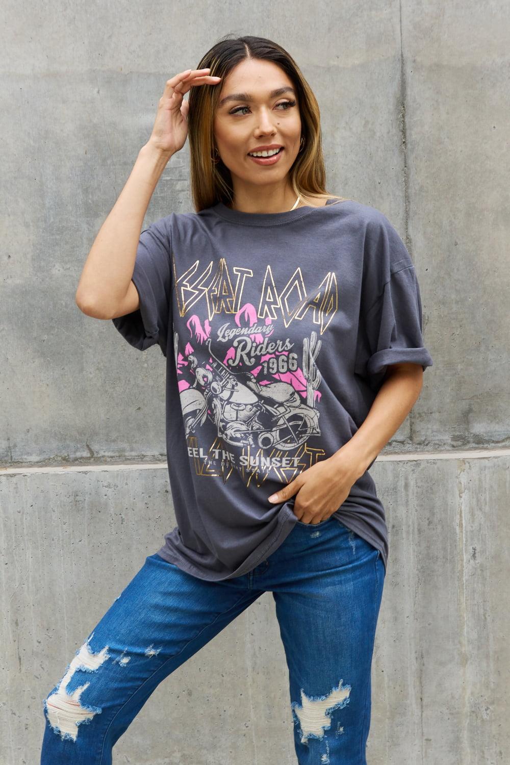 Sweet Claire "Desert Road" Graphic T-Shirt - The Fiery Jasmine