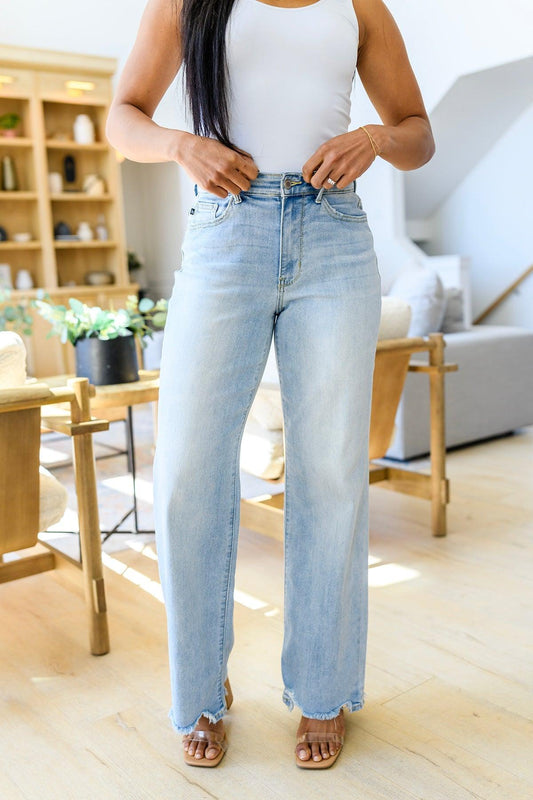 Tate High Rise Straight Jeans - The Fiery Jasmine
