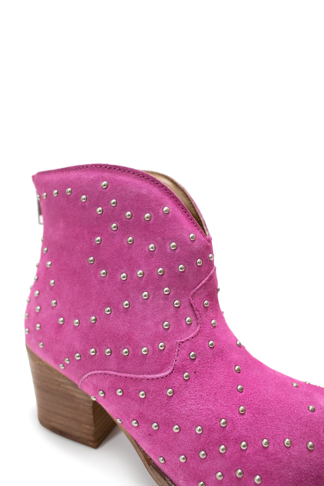 Naughty Monkey Twilight Studded Ankle Boot in Magenta