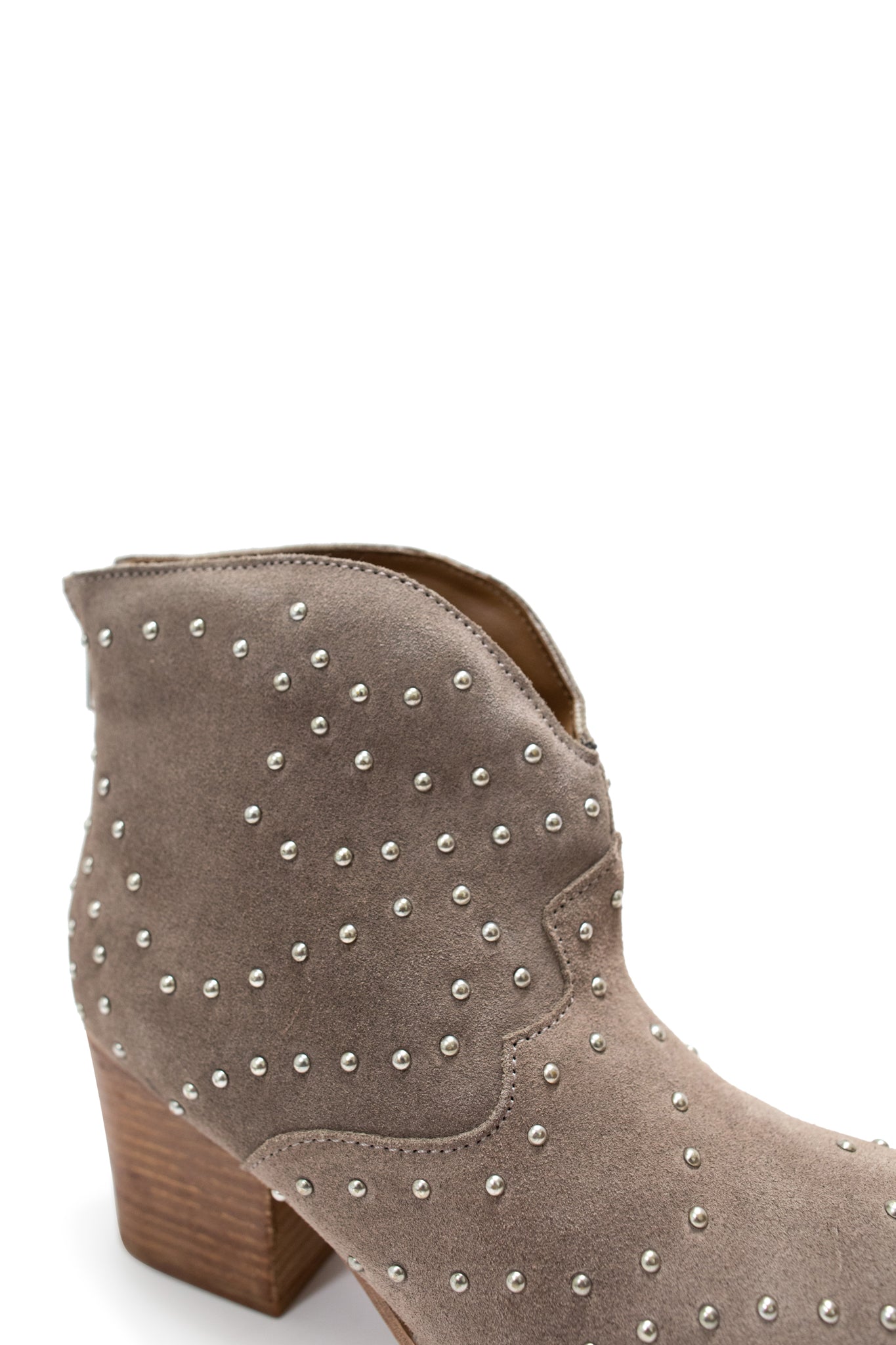 Naughty Monkey Twilight  Studded Ankle Boot in Taupe