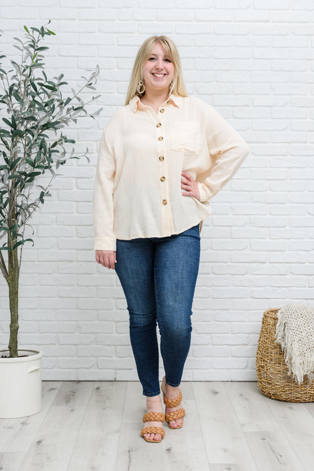 Want The Best Button Up Top - The Fiery Jasmine