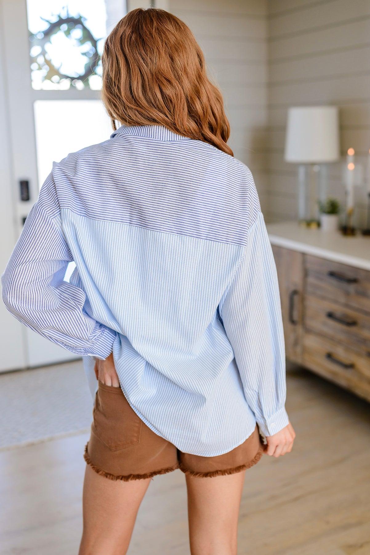 Yours or Mine Striped Button Down - The Fiery Jasmine