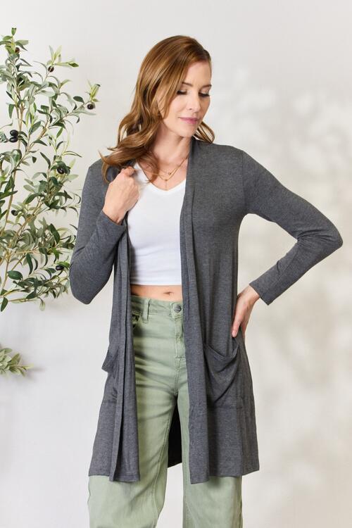 Celeste Open Front Cardigan with Pockets