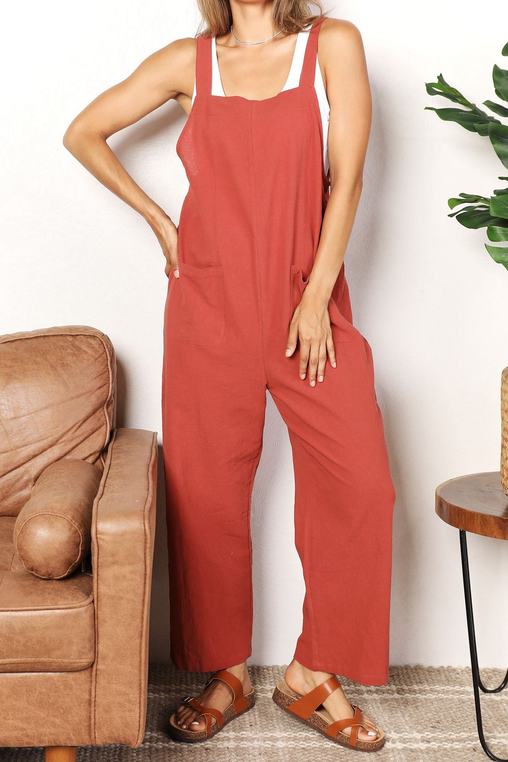 Stay Comfy Wide Leg Overalls