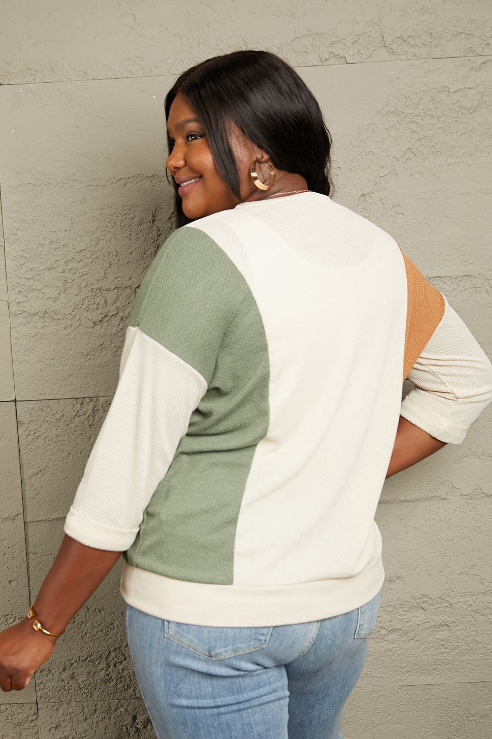 Sew In Love Tri-Color Long Sleeve