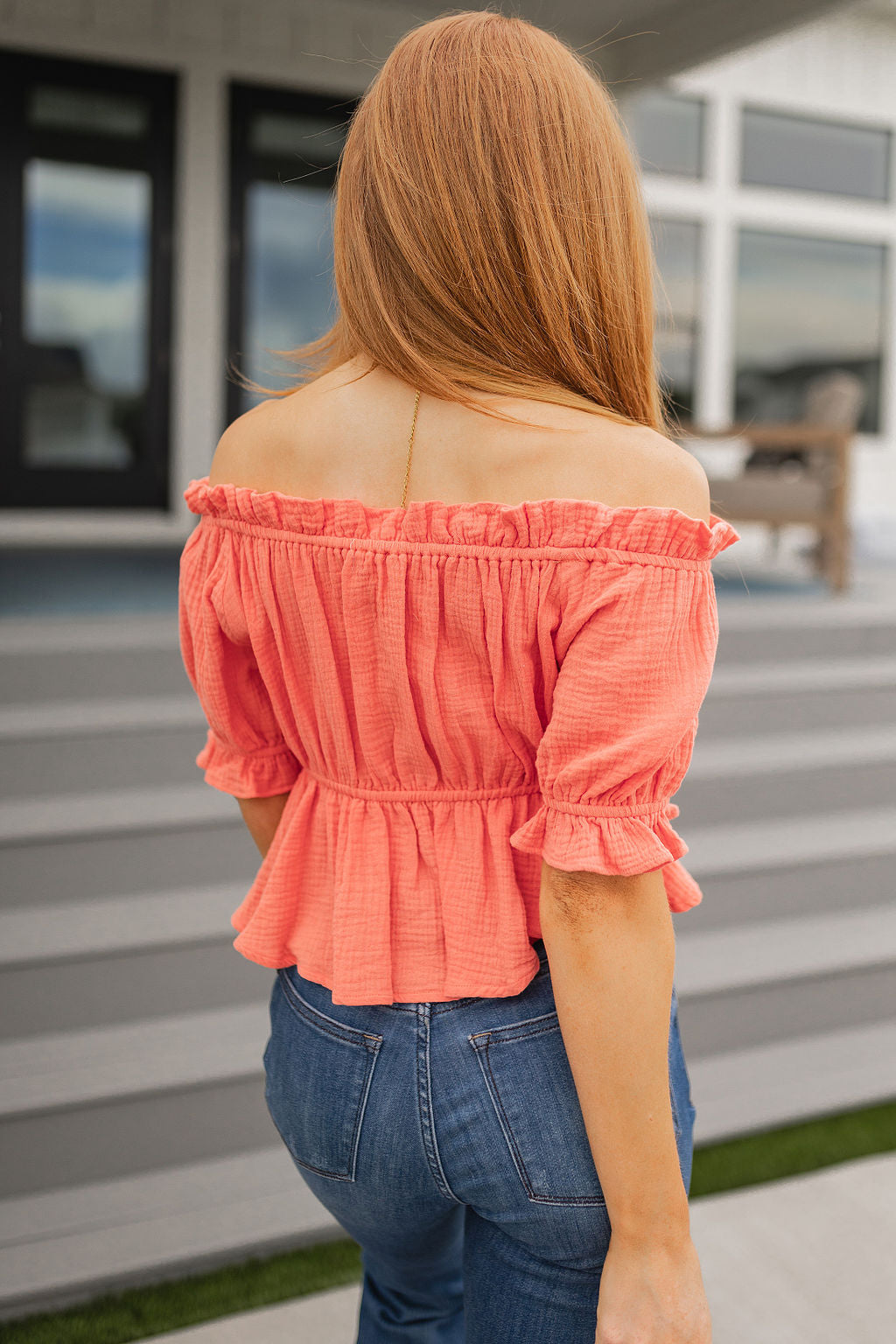 BiBi Don't Be Shy Off the Shoulder Blouse