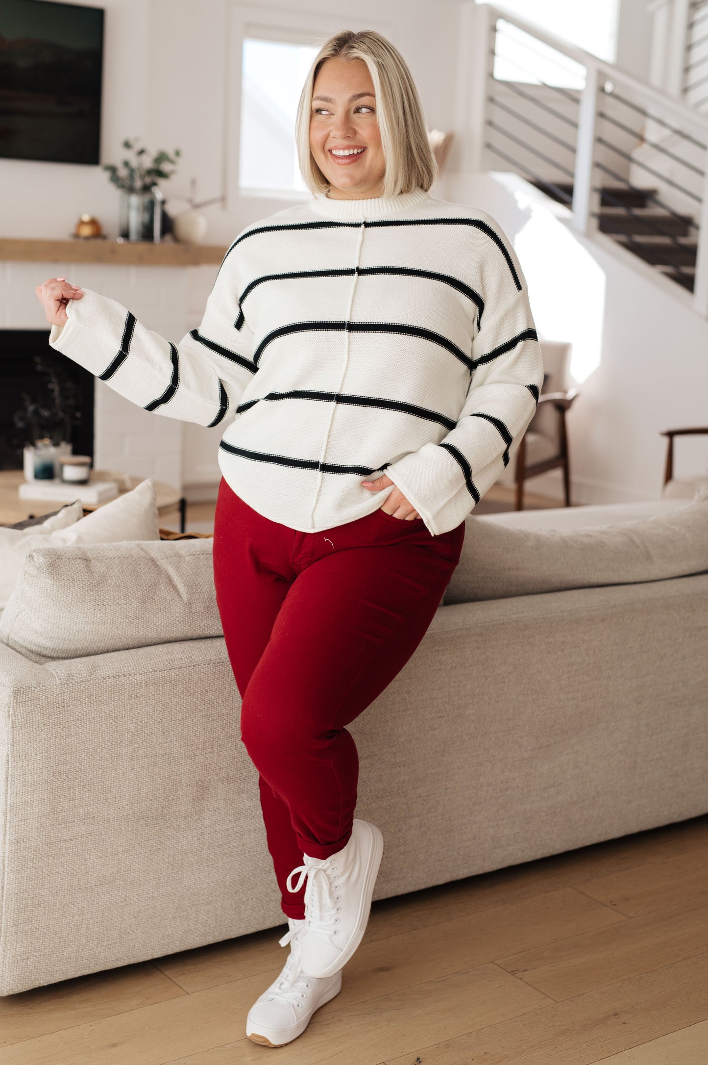 Andree by Unit More or Less Striped Sweater