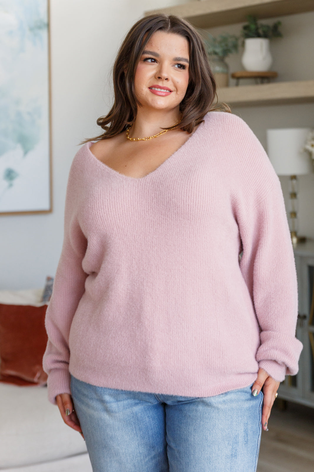 Plush Feels V-Neck Sweater