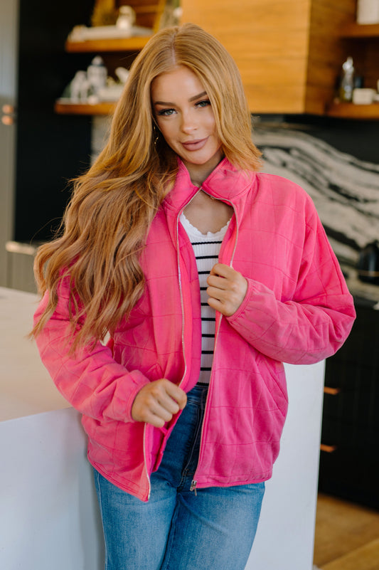 Covered in Pink Quilted Jacket