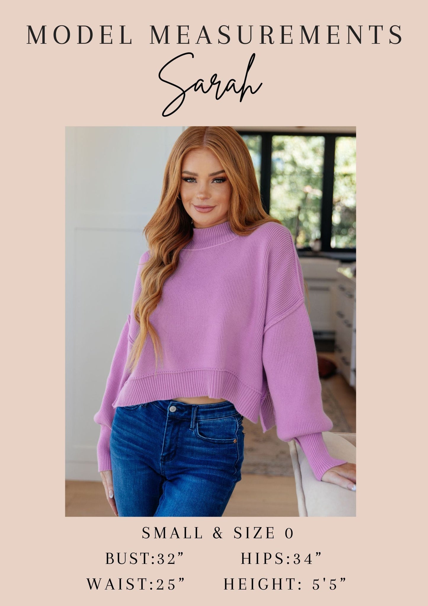GeeGee Back to Life V-Neck Sweater in Pink