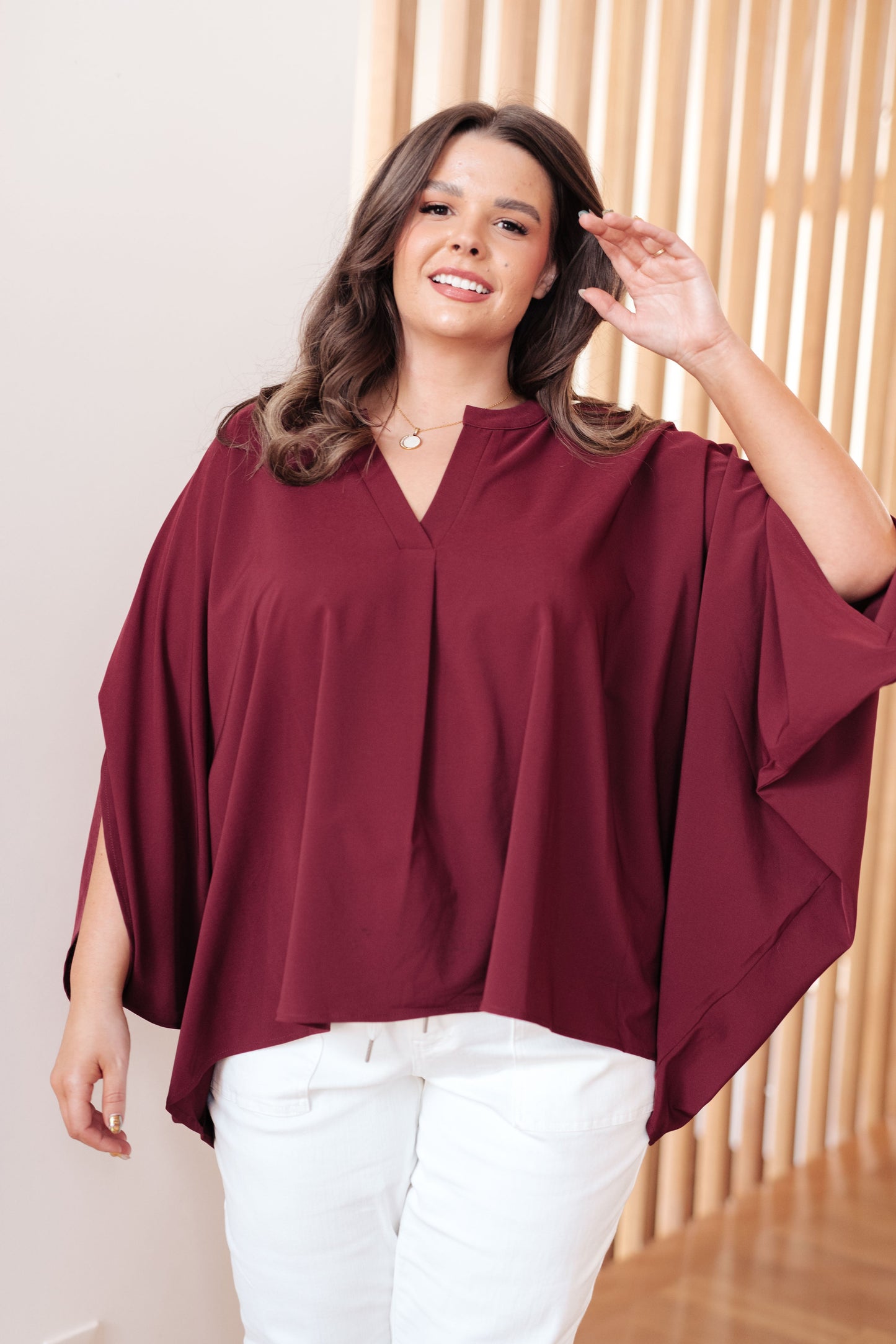 My Philosophy Blouse in Wine