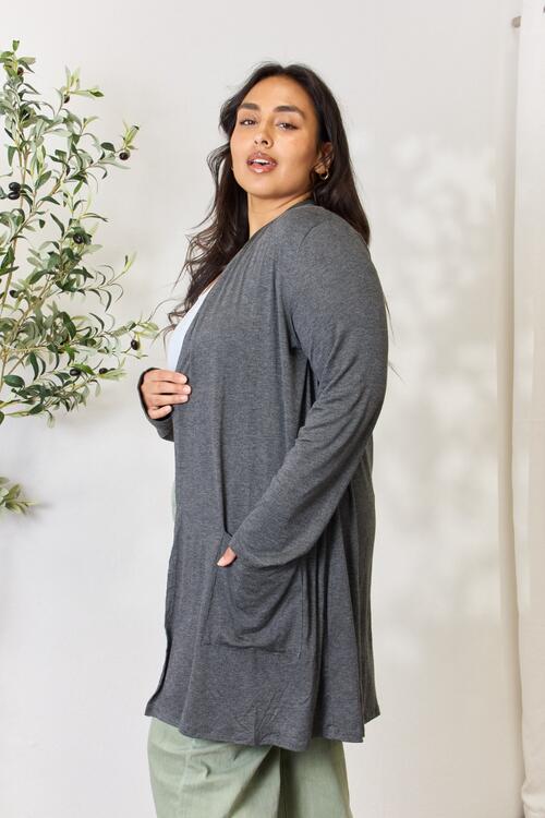 Celeste Open Front Cardigan with Pockets