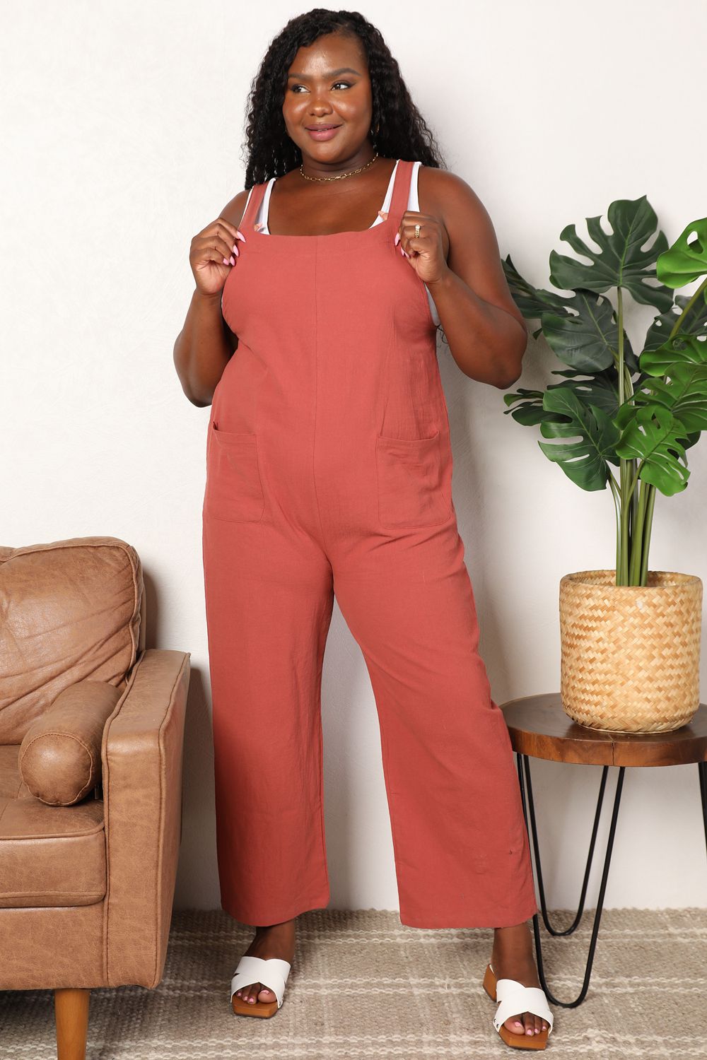 Stay Comfy Wide Leg Overalls